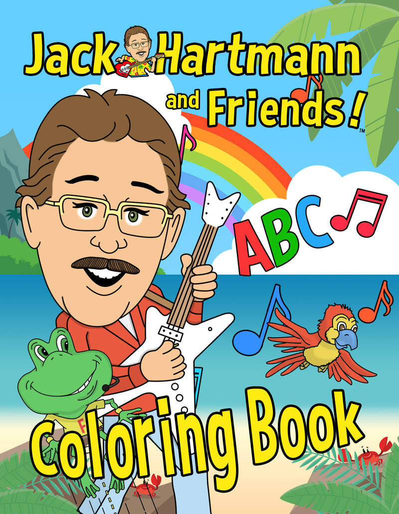Jack Hartmann and Friends Coloring Book Hop 2 It Music